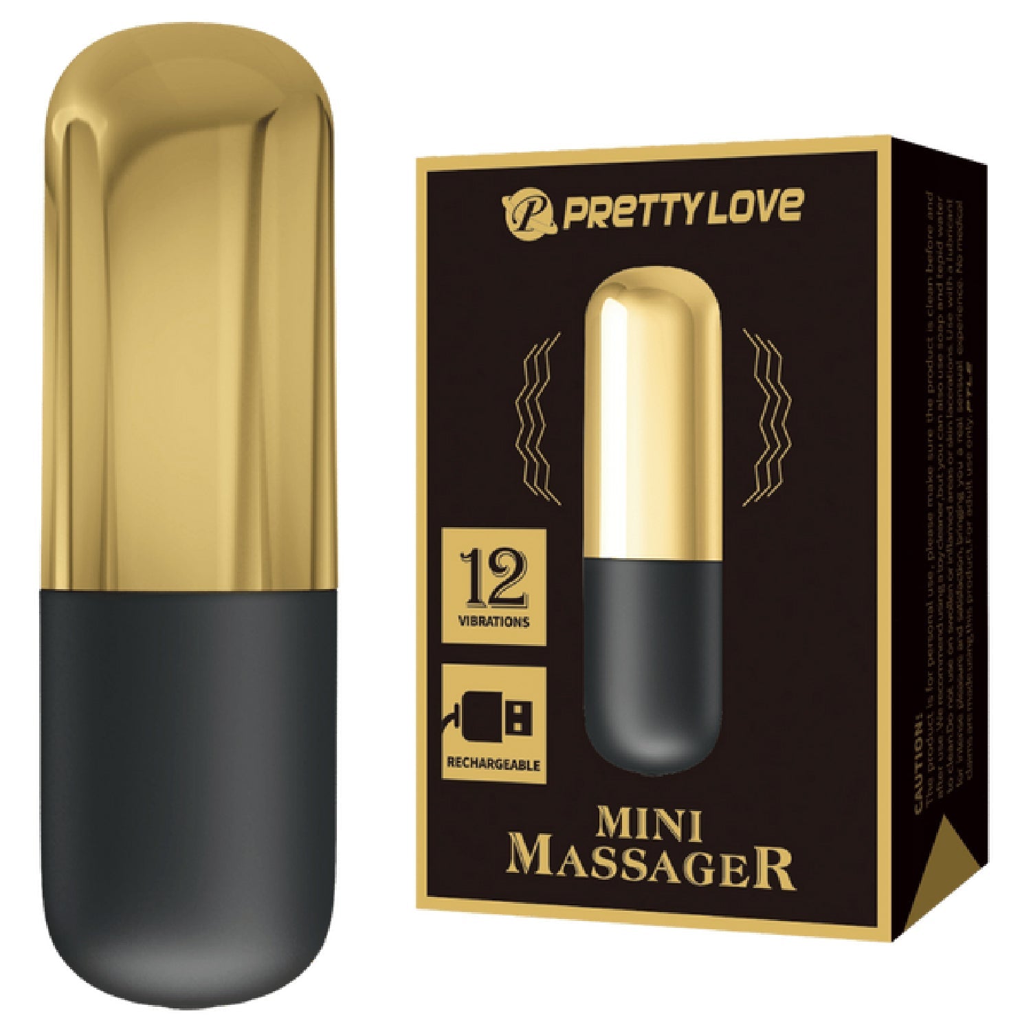 Mini Bullet Vibrator Gold Bundle