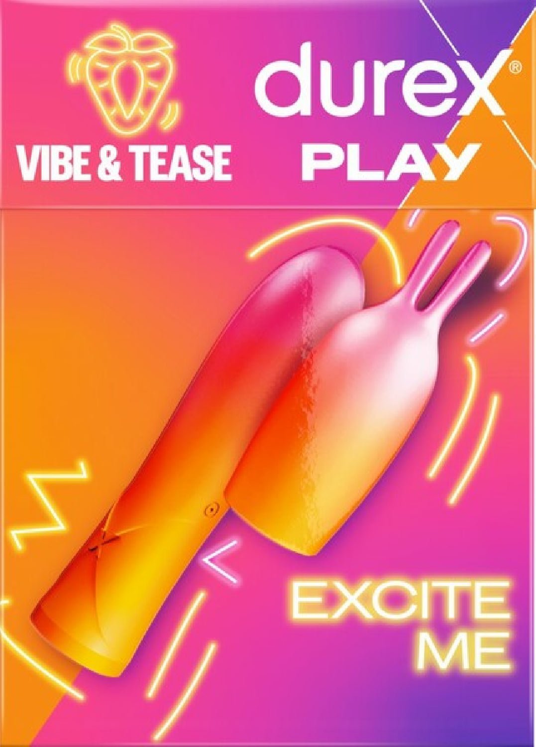 Durex - Vibe & Tease 2 - in - 1 Vibrator and Teaser Tip